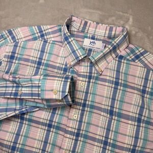 Southern Tide Mens XL Plaid Long Sleeve Button‎ Down Shirt Casual Outdoor